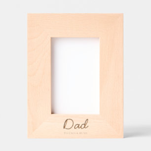 Cadres Gravés Cadeau personnalisé pour papa avec prénoms des enf