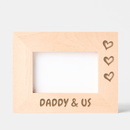 Cadres Gravés Cadeau Photo Pour Papa, Papa & Us Picture Frame,