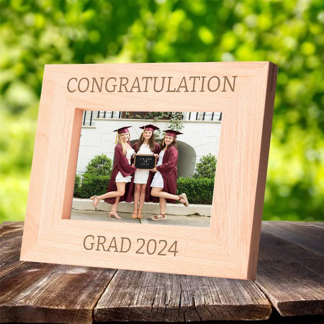 Cadres Gravés Cadeaux pour ses meilleurs amis rustiques Photo (Graduation Gifts for Her Rustic Best Friends Photo Engraved Frames)