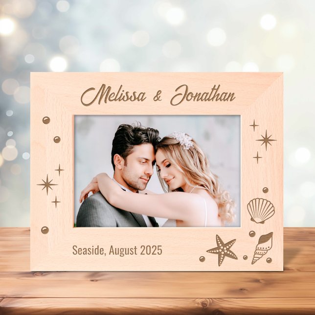 Cadres Gravés Coquillages et perles de poisson étoilé 7x5 (Créateur téléchargé)