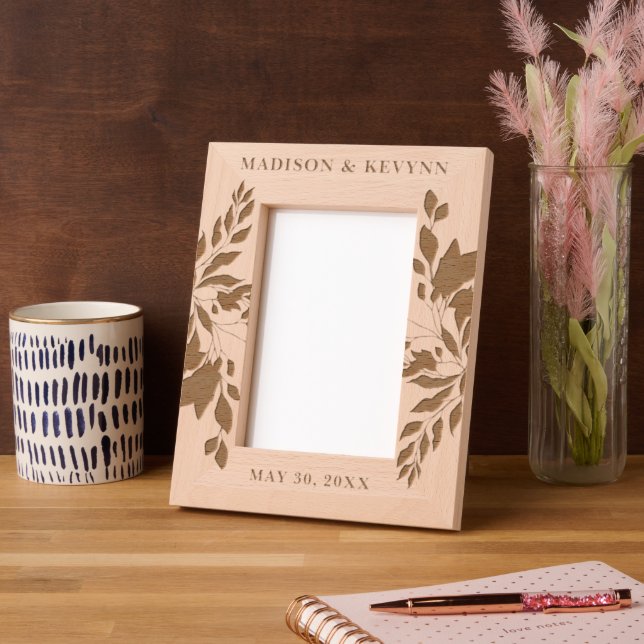 Cadres Gravés Custom Personalized Picture Wedding (Gauche)