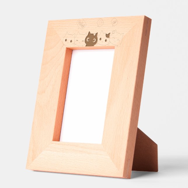 Cadres Gravés Cute cats saying Hl (Gauche)