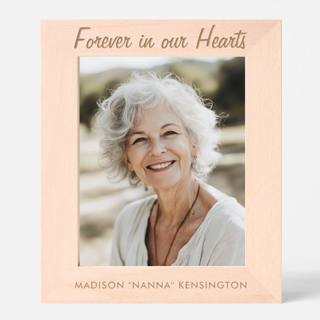 Cadres Gravés Dans la mémoire aimée Nom personnalisé Texte perso (Créateur téléchargé)