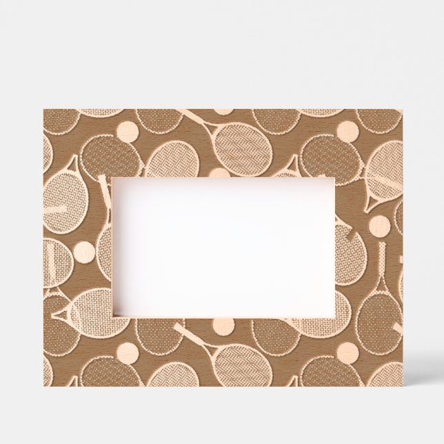 Cadres Gravés Design de tennis (Recto)