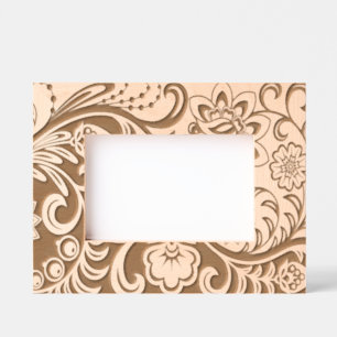 Cadres Gravés Design floral élégant