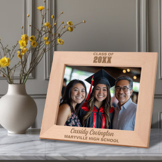 Cadres Gravés Diplôme personnalisé Nom, école, année