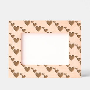 Cadres Gravés Elégant Motif de coeur en moderne, simple Motif