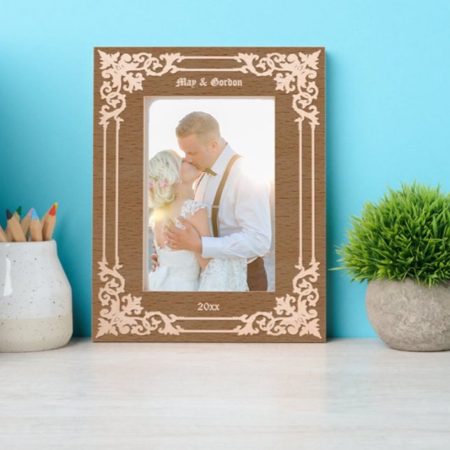 Cadres Gravés Élégante ère période victorienne qui délimite la f (Créateur téléchargé)