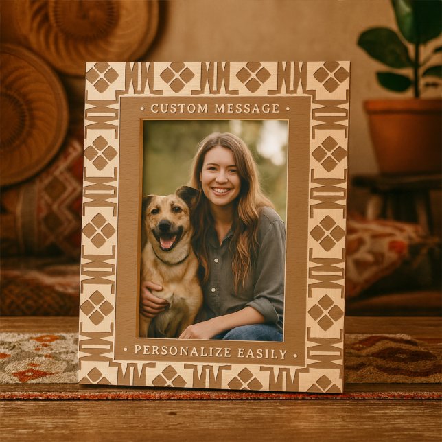 Cadres Gravés Elégante gravure personnalisée Géométrique Art Déc (Créateur téléchargé)