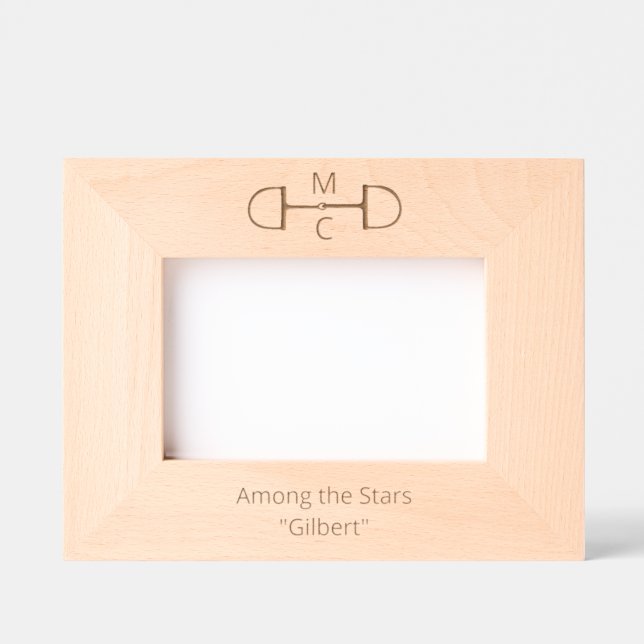 Cadres Gravés Equestrian Two Letter Snaffle Bit Monogram  (Recto)