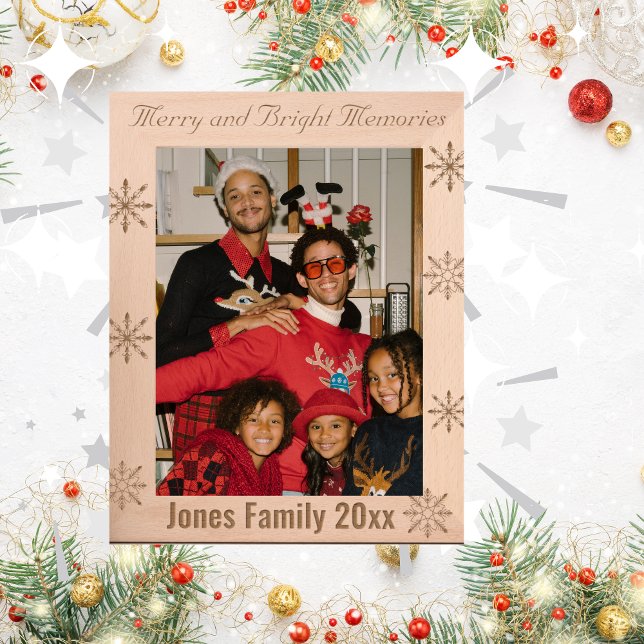 Cadres Gravés Festive Joyeux et Souvenirs brillants Personnalise (Créateur téléchargé)