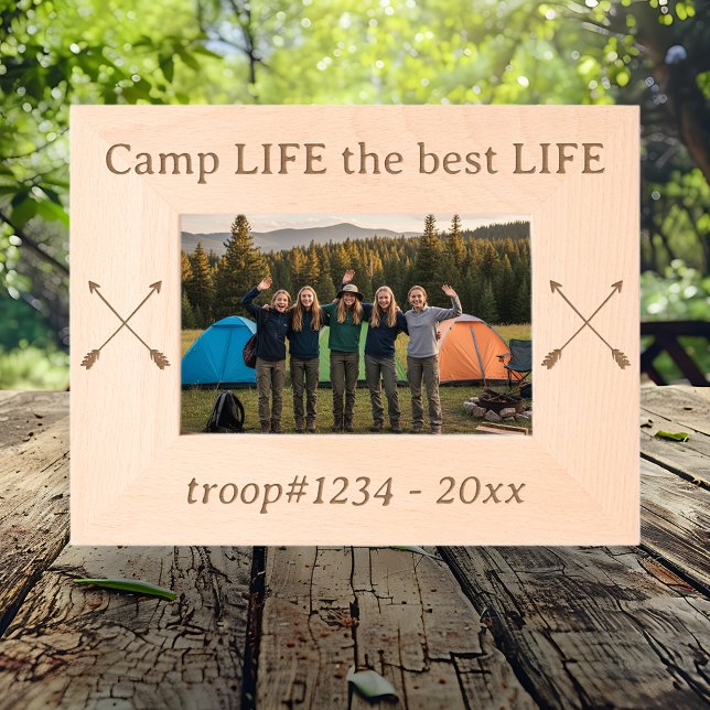 Cadres Gravés Girl Scout Camp Life the Best Life Custom (Créateur téléchargé)