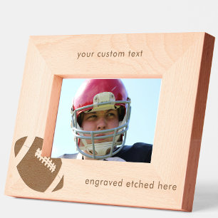 Cadres Gravés Gridiron de football américain gravé sur mesure
