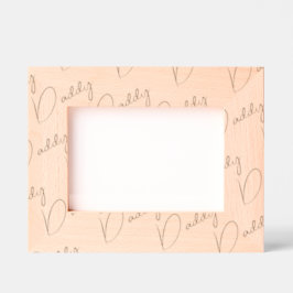 Cadres Gravés Handwritten-Style Custom Daddy Wood Frame, 7x5, 
