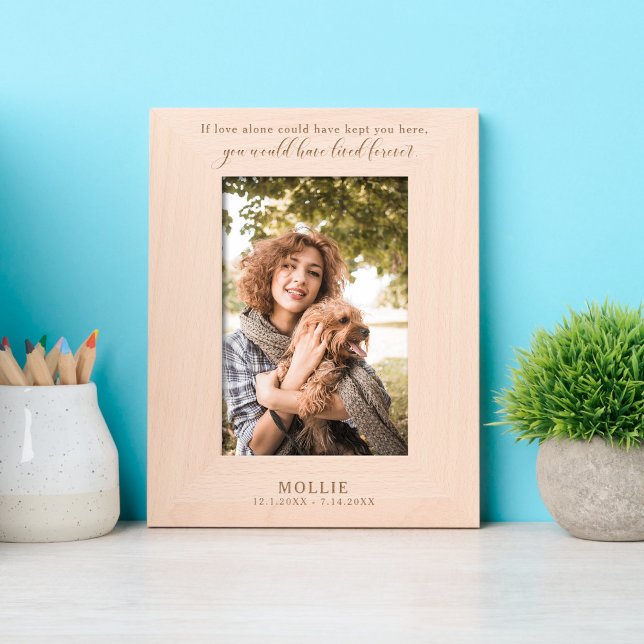 Cadres Gravés If love alone could have kept you here quote (Créateur téléchargé)