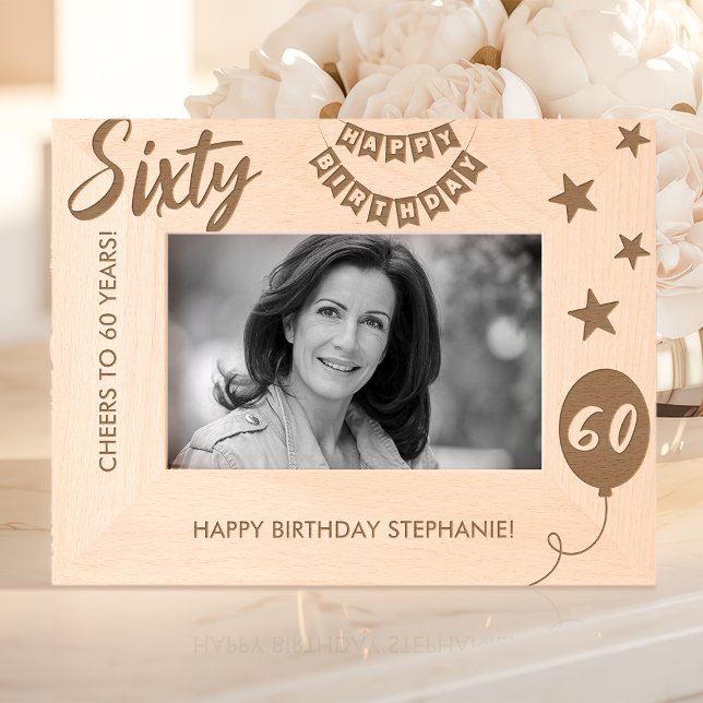 Cadres Gravés Joyeux Anniversaire À 60 Ans (Créateur téléchargé)