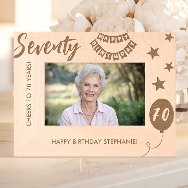 Cadres Gravés Joyeux Anniversaire À 70 Ans (Créateur téléchargé)