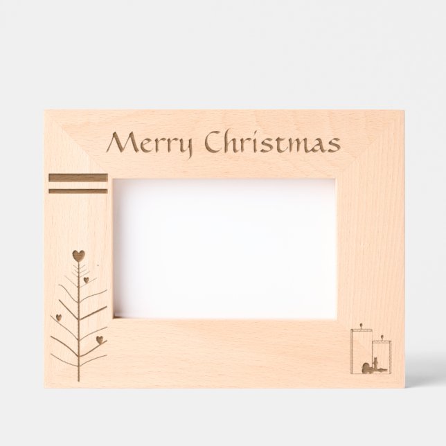 Cadres Gravés "Joyeux Noël" (6 po x 4 po) (Recto)