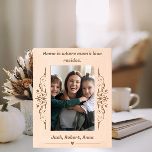 Cadres Gravés La maison où réside l'amour de maman