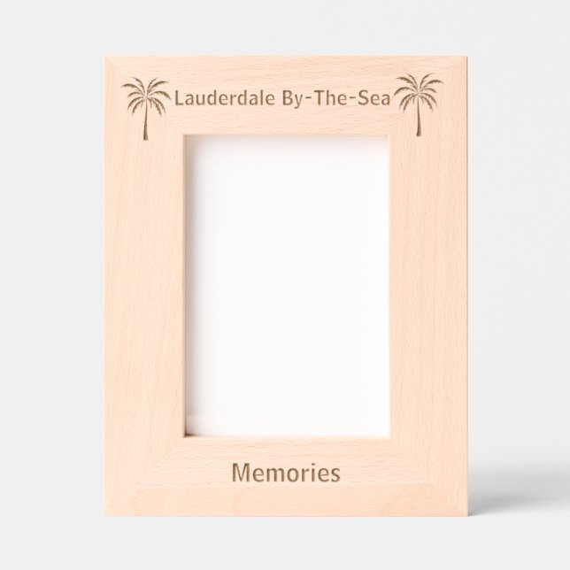 Cadres Gravés Lauderdale By-The-Sea Florida Laser Engraved frame (Recto)