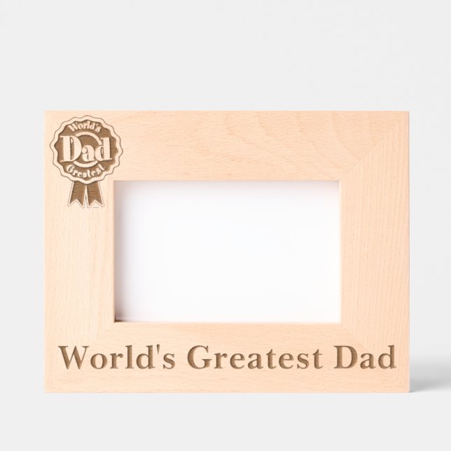 Cadres Gravés Le plus grand papa du monde (Recto)