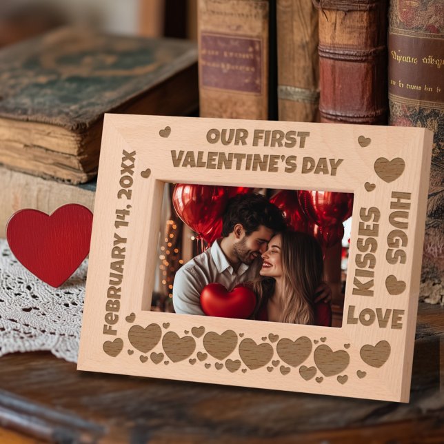 Cadres Gravés Le texte personnalisé de la première journée de Va (Créateur téléchargé)