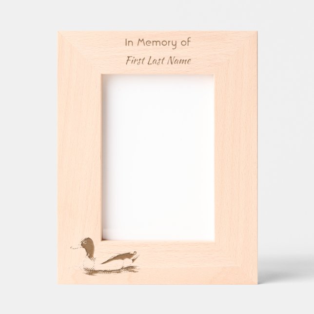 Cadres Gravés Memorial Keepsake Lake Ducks Birds (Recto)