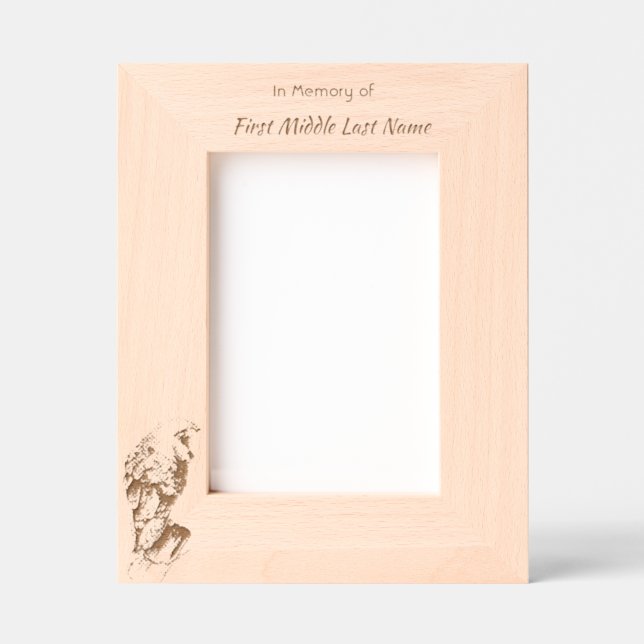 Cadres Gravés Memorial Keepsake Photo Barn Owl Bird  (Recto)