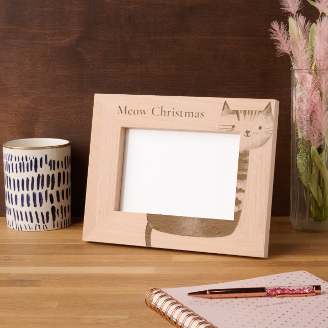 Cadres Gravés Meow Happy Chat (Gauche)