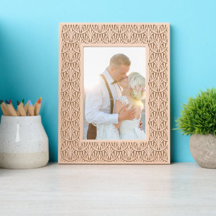 Cadres Gravés Motif à échelle de poisson de feuillage Art déco v