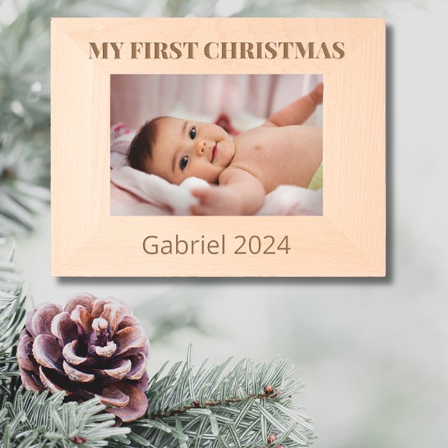 Cadres Gravés Nettoyer Élégant Mon premier Noël (Créateur téléchargé)