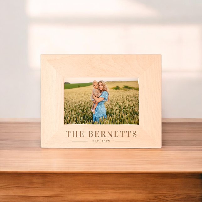 Cadres Gravés Nom de famille élégant (Créateur téléchargé)