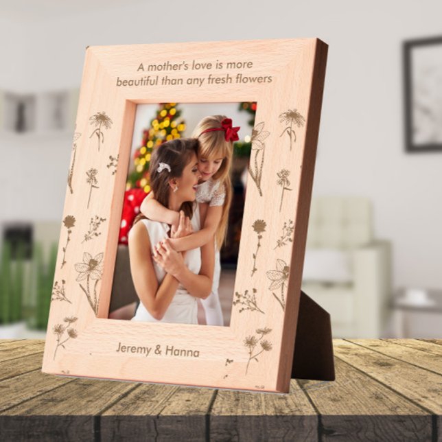 Cadres Gravés Nom personnalisé L'amour de la mère est plus beau (Créateur téléchargé)