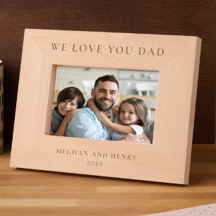 Cadres Gravés Nous t'aimons Papa Cadeau photo personnalisé Cadea