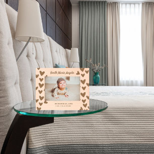 Cadres Gravés Nouveau bébé Nouveau-né - Statistiques Cadeaux