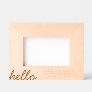 Cadres Gravés Nouveau garde photo Info bébé