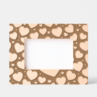 Cadres Gravés Paysage personnalisé 6" x 4", FrameStyle : naturel