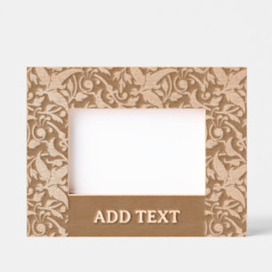 Cadres Gravés Paysage personnalisé 6" x 4", FrameStyle : naturel