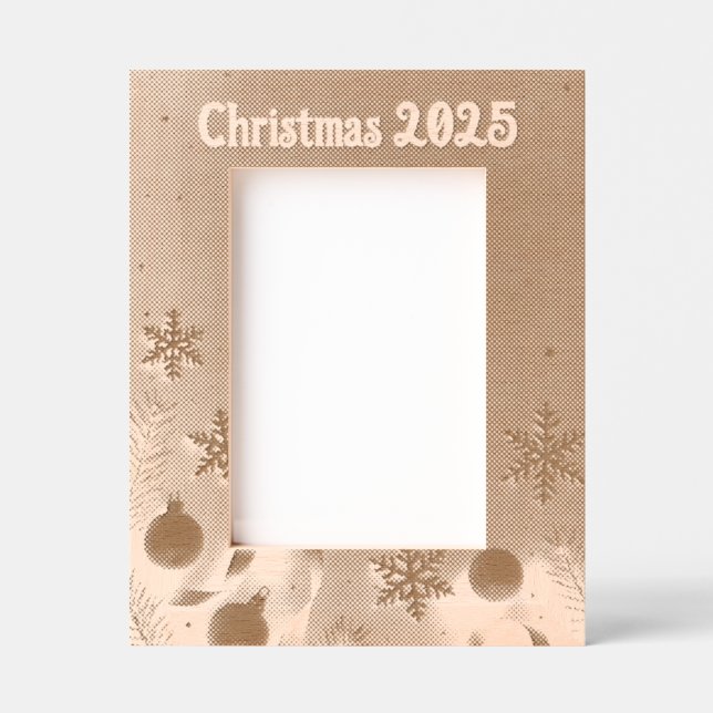 Cadres Gravés Personalize Christmas Laser Etched Picture Frame (Recto)