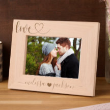 Personalized Love Photo Frame with Names