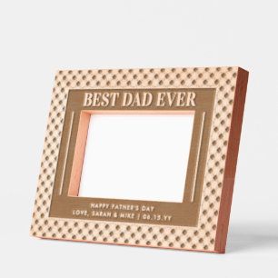 Cadres Gravés Personnalisé Elegant Meilleur Papa Jamais Fête des