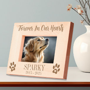 Cadres Gravés Pet Chien Chat Paws Love Memorial
