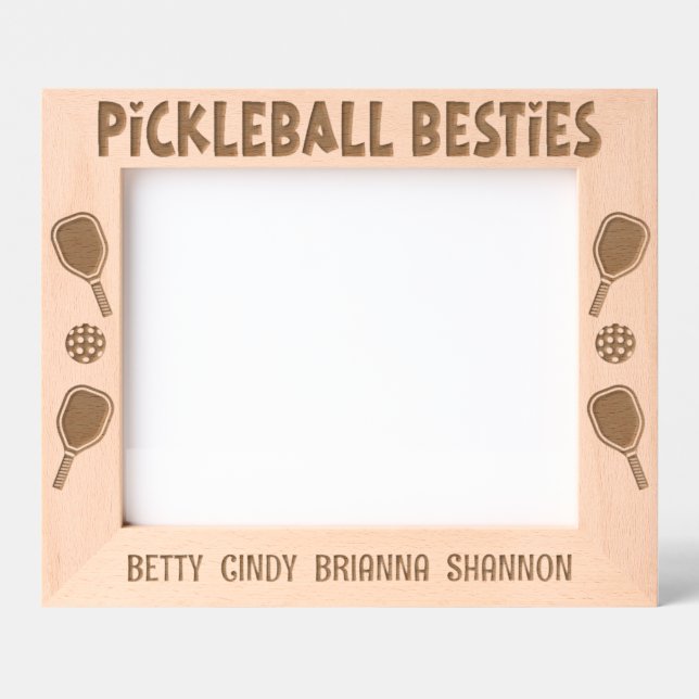Cadres Gravés Pickleball Besties Groupe d'amis Pickleball Friend (Recto)