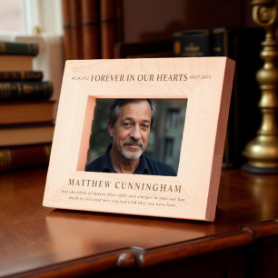 Cadres Gravés Pour toujours dans nos coeurs Moderne Simple Minim