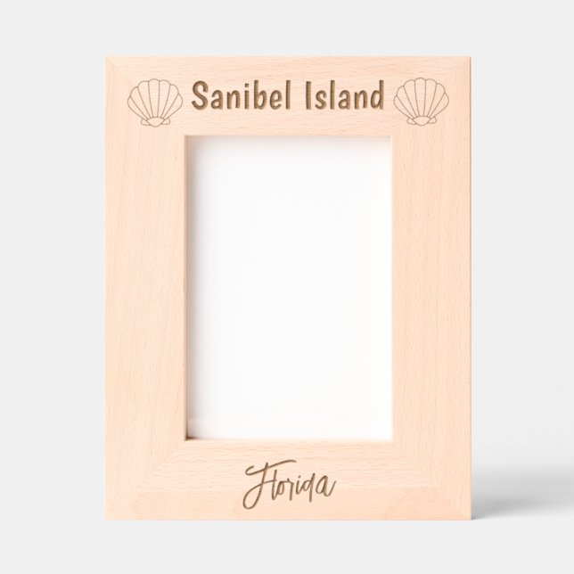 Cadres Gravés Sanibel Island Florida Laser Engraved Frame (Recto)