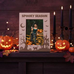 Cadres Gravés Scène d'Halloween de la Saison Effrayante
