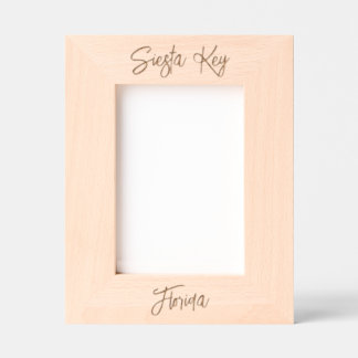 Cadres Gravés Siesta Key Florida Laser Engraved Picture Frame
