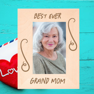 Cadres Gravés Simple Elegant Meilleur Ever Grand Maman Valentine