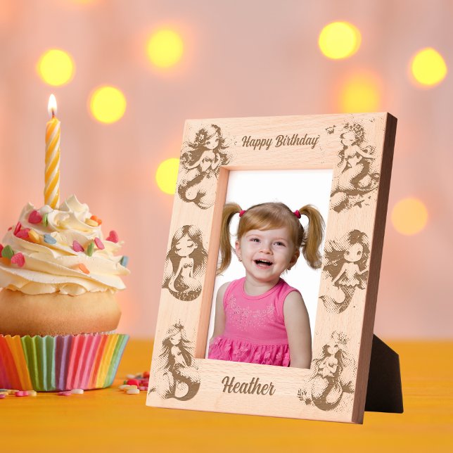 Cadres Gravés Sirène magique sous le cadeau Anniversaire de enfa (Créateur téléchargé)