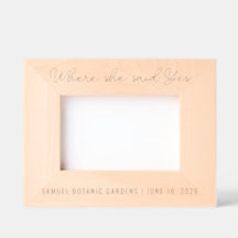 Where She Said Yes Custom Proposal Date & Location